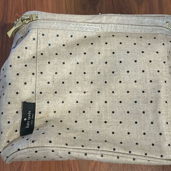 Kate Spade Beige polkadot out to lunch bag - Picture 3 of 5